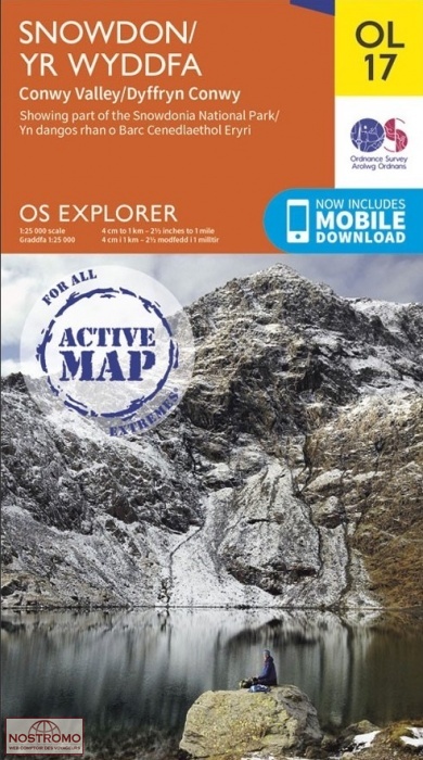 OL17 SNOWDON - CONWY VALLEY | OS hiking map