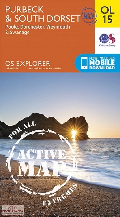 OL15 PURBECK & SOUTH DORSET | OS hiking map