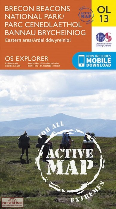 OL13 BRECON BEACONS NATIONAL PARK - EASTERN AREA | OS hiking map