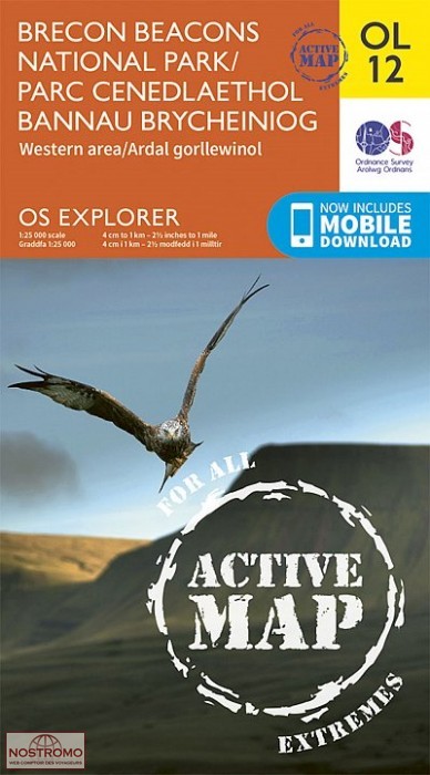 OL12 BRECON BEACONS NATIONAL PARK - WESTERN AREA | OS hiking map