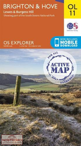 OL11 BRIGHTON & HOVE - LEWES & BURGESS HILL | OS hiking map