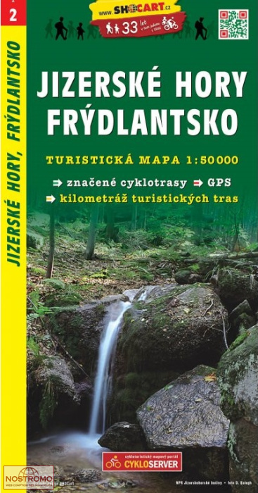 02 JIZERSKÉ HORY- FRÝDLANTSKO | carte de randonnée Shocart