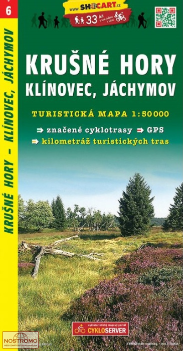 06 KRUŠNÉ HORY - KLÍNOVEC - JÁCHYMOV | carte de randonnée Shocart