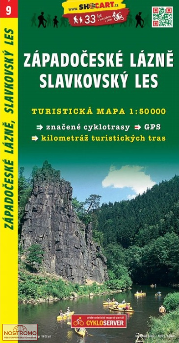 09 ZÁPADOČESKÉ LÁZNĚ - SLAVKOVSKÝ LES  | carte de randonnée Shocart
