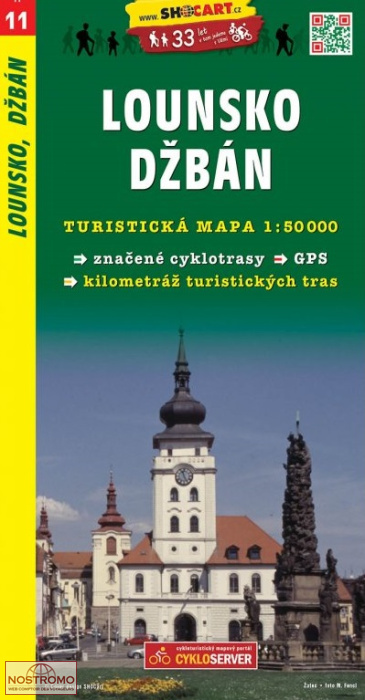 11 LOUNSKO - DŽBÁN | carte de randonnée Shocart
