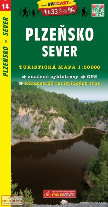 14 PLZEŇSKO SEVER | carte de randonnée Shocart