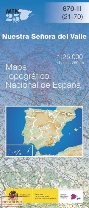 876-3 NUESTRA SEÑORA DEL VALLE | CNIG topographical map