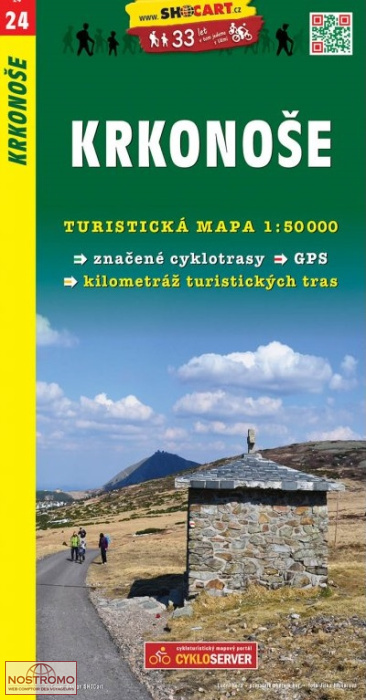 24 KRKONOŠE | carte de randonnée Shocart