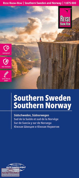 SOUTHERN SWEDEN - SOUTHERN NORWAY | Reise Know-How road map