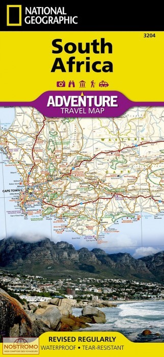 AFRIQUE DU SUD | carte touristique National Geographic