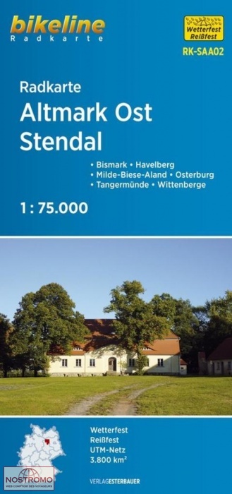 SAA02 ALTMARK OST - STENDAL | carte de cyclotourisme Esterbauer