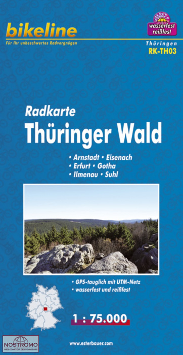 TH03 THÜRINGER WALD | carte de cyclotourisme Esterbauer