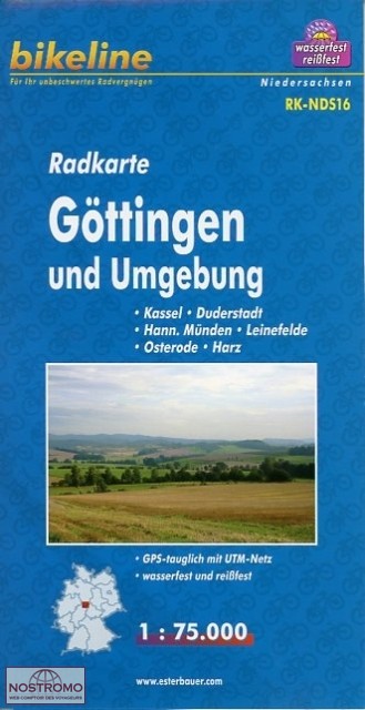 NDS16 GÖTTINGEN UND UMGEBUNG | Esterbauer cycling map