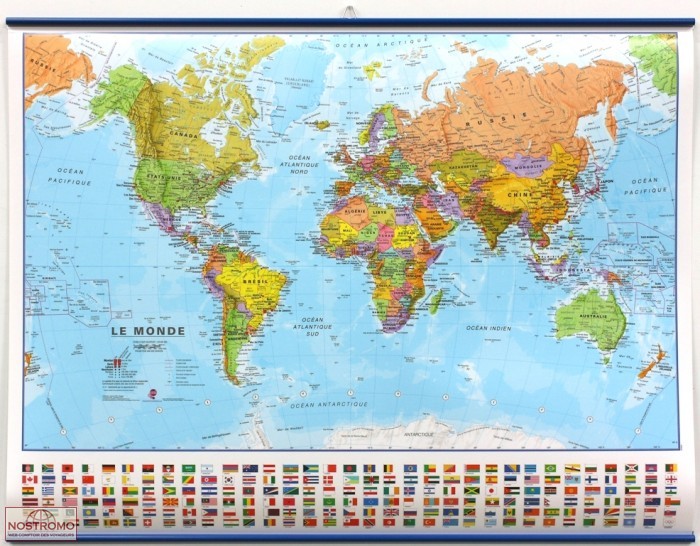 LE MONDE 1/60 - POLITIQUE | Maps International wall map
