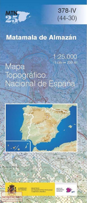 378-4 MATA MALA DE ALMAZÁN | carte topographique CNIG