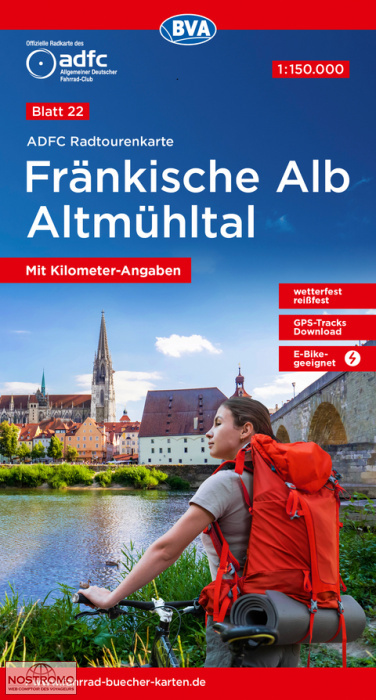 22 FRÄNKISCHE ALB - ALTMÜHLTA | BVA BikeMedia cycling mapL