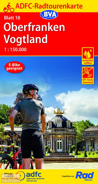 18 OBERFRANKEN - VOGTLAND | BVA BikeMedia cycling map