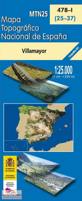 478-1 VILLAMAYOR | carte topographique CNIG