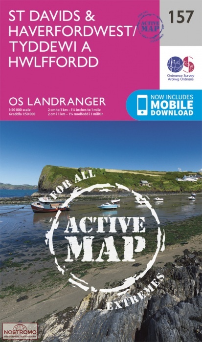 0157 ST DAVID'S & HAVERFORDWEST | OS hiking map