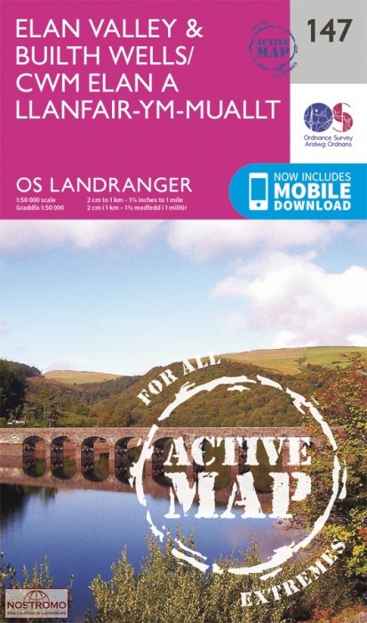 0147 ELAN VALLEY & BUILTH WELLS | OS hiking map