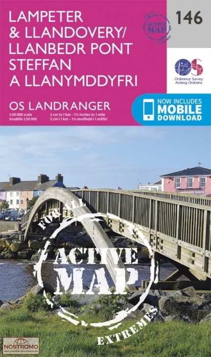 0146 LAMPETER & LLANDOVERY | OS hiking map