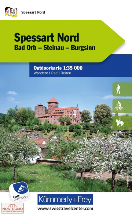 49 SPESSART NORD | Kummerly+Frey hiking map