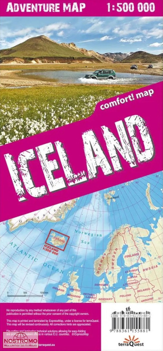ISLANDE | carte touristique Terraquest