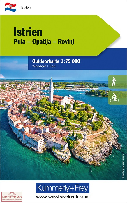 ISTRIA - PULA-OPATIJA-ROVINJ | Kummerly+Frey hiking map