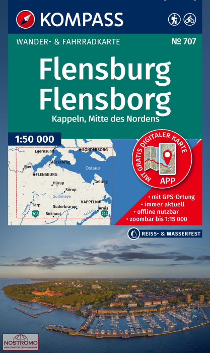707 FLENSBURG / FLENSBORG | Kompass hiking map