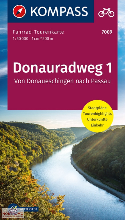 7009 DONAURADWEG 1 - VON DONAUESCHINGEN NACH PASSAU