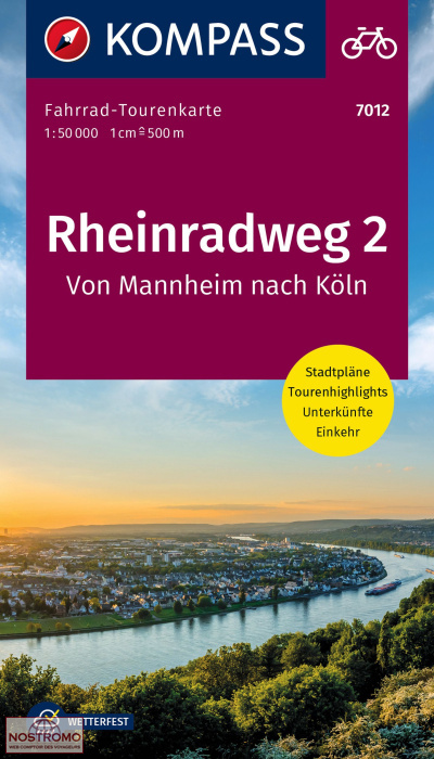 7012 RHEINRADWEG 2 | Kompass cycling map