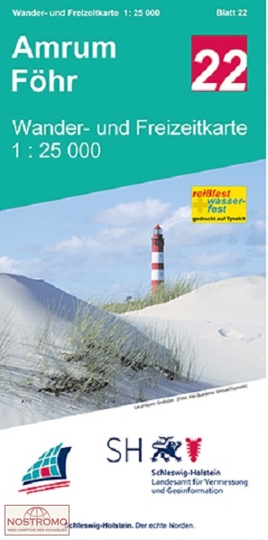 22 INSEL AMRUM - INSEL FÖHR | LVGSH hiking map