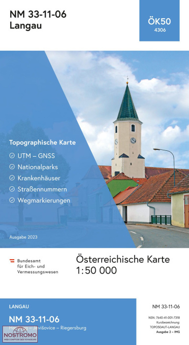 4306 LANGAU | carte topographique BEV