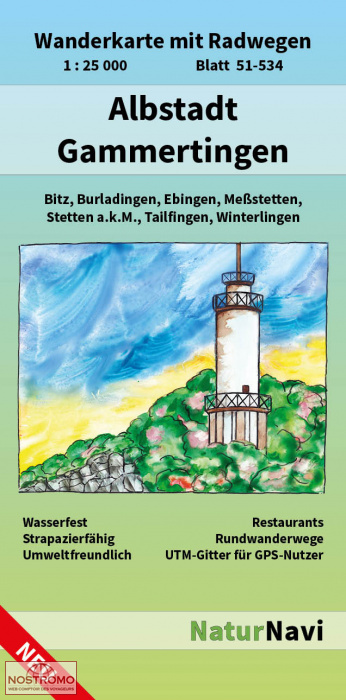 ALBSTADT - GAMMERTINGEN | NaturNavi hiking map