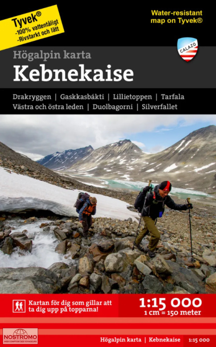 KEBNEKAISE | Calazo hiking map