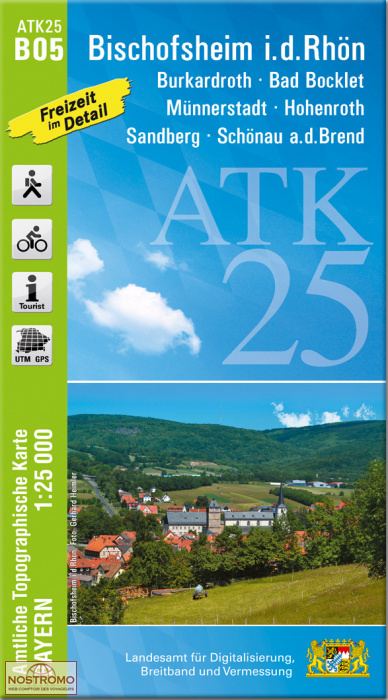ATK25 - B05 BISCHOFSHEIM AN DER RHÔN | LDBV hiking map