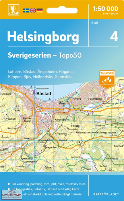 004 HELSINGBORG | carte topographique Kartförlaget