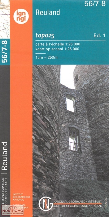 56/7-8 REULAND | carte topographique NGI/IGN