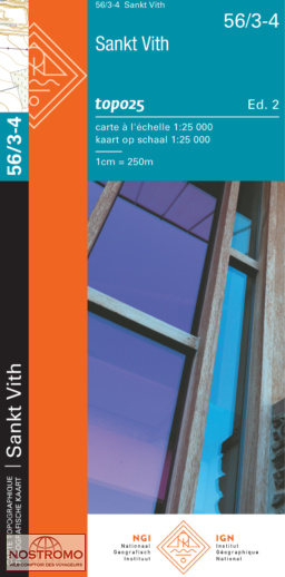 56/3-8 SANKT VITH | NGI/IGN topographical map