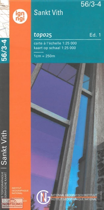 56/3-8 SANKT VITH | carte topographique NGI/IGN
