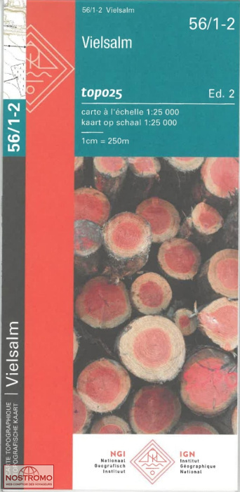 56/1-2 VIELSALM | NGI/IGN topographical map