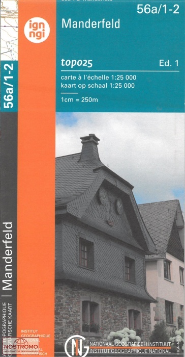 56A/1-2 MANDERFELD | carte topographique NGI/IGN