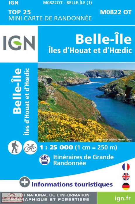 M0822OT BELLE-ÎLE | IGN hiking map