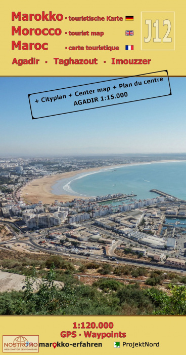 J12 AGADIR - TAGHAZOUT - IMOUZZER | carte touristique Projekt Nord