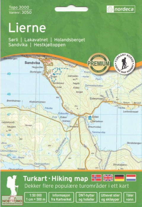 3050 LIERNE | carte de randonnée Nordeca