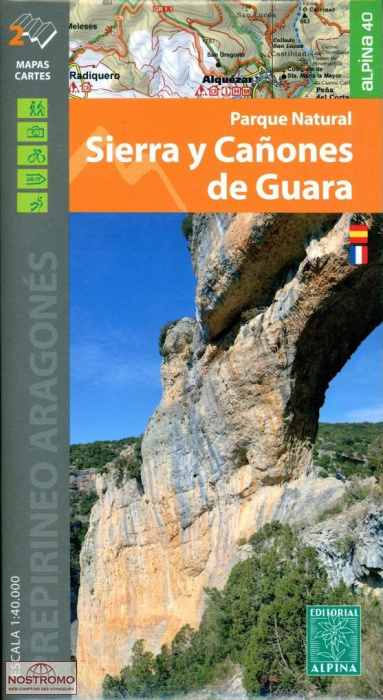 15 SIERRA Y CAÑONES DE GUARA | Alpina hiking map