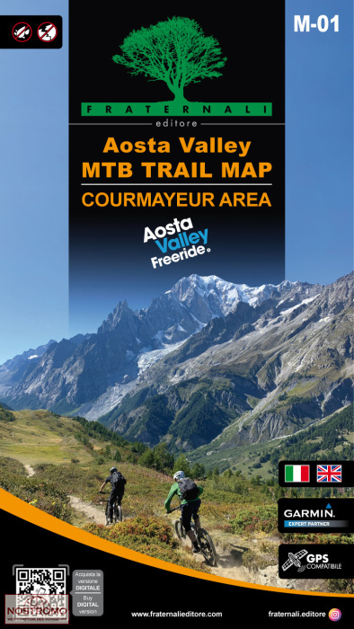 M-01 AOSTA VALLEY - COUMAYEUR AREA | Fraternali biking map