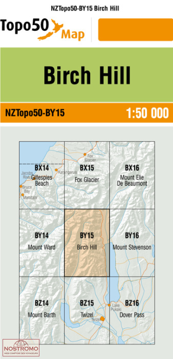 BY15 BIRCH HILL | carte topographique LINZ