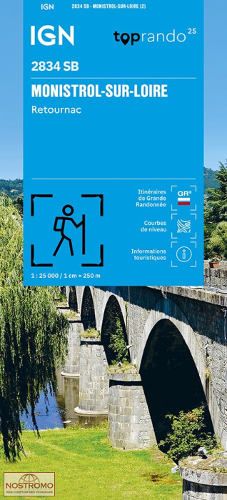2834SB MONISTROL-SUR-LOIRE | IGN hiking map