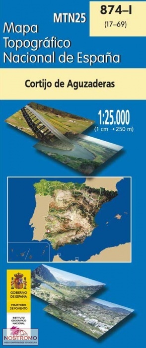874-1 CORTIJO DE AGUZADERAS | carte topographique CNIG
